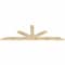 Ekena Millwork Saratoga Rough Sawn Timber Gable Bracket, Douglas Fir, 108"W x 36"H x 2"D x 6"F, 8/12 Pitch GBW108X36X0206SAR00RDF - alternate 5